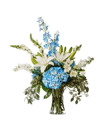 Classic Blue Moon Flower Arrangement